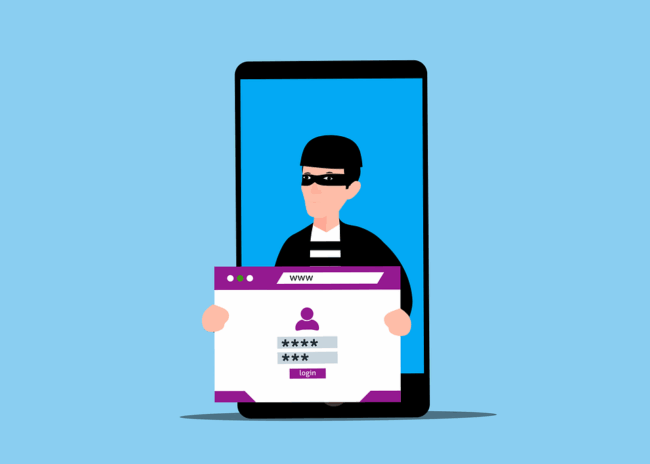 Free phishing scam website vector