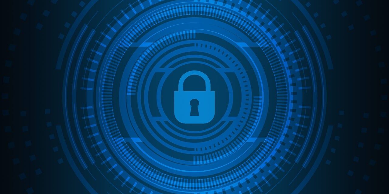 Free cyber security technology network illustration