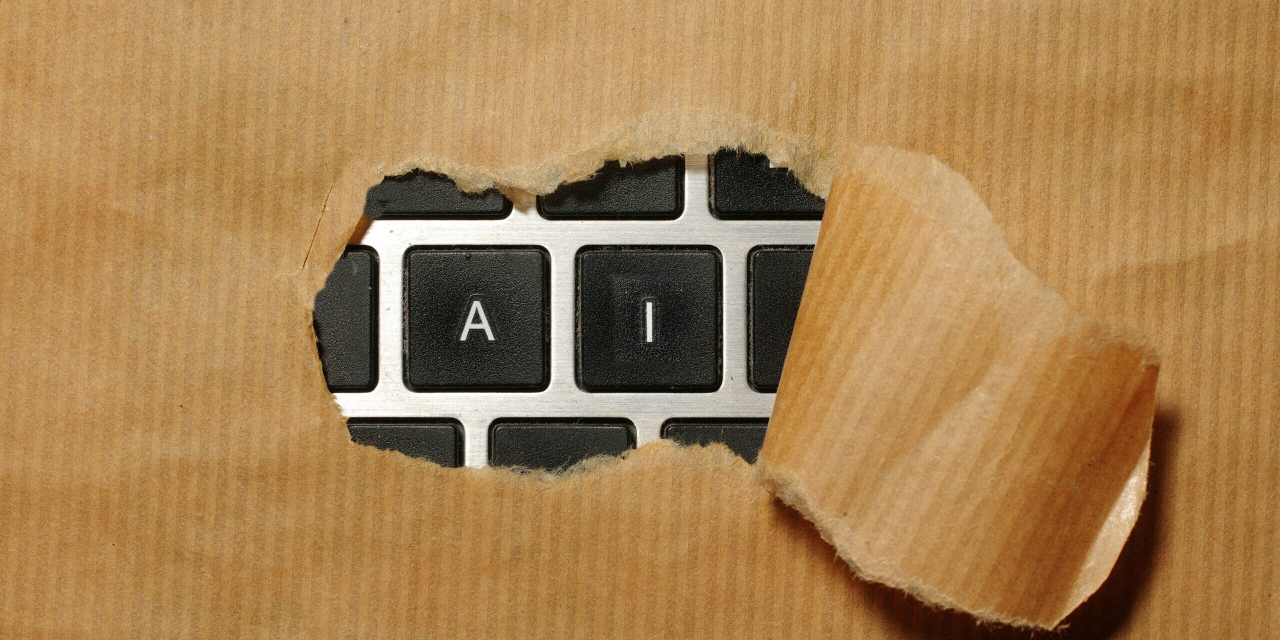 How-to-Run-a-_Shadow-AI_-Audit-Without-Slowing-Down-Your-Team-scaled.jpg A piece of cardboard with a keyboard appearing through it
