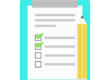 Free list notes icon illustration