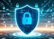 Free ai generated cybersecurity digital shield illustration